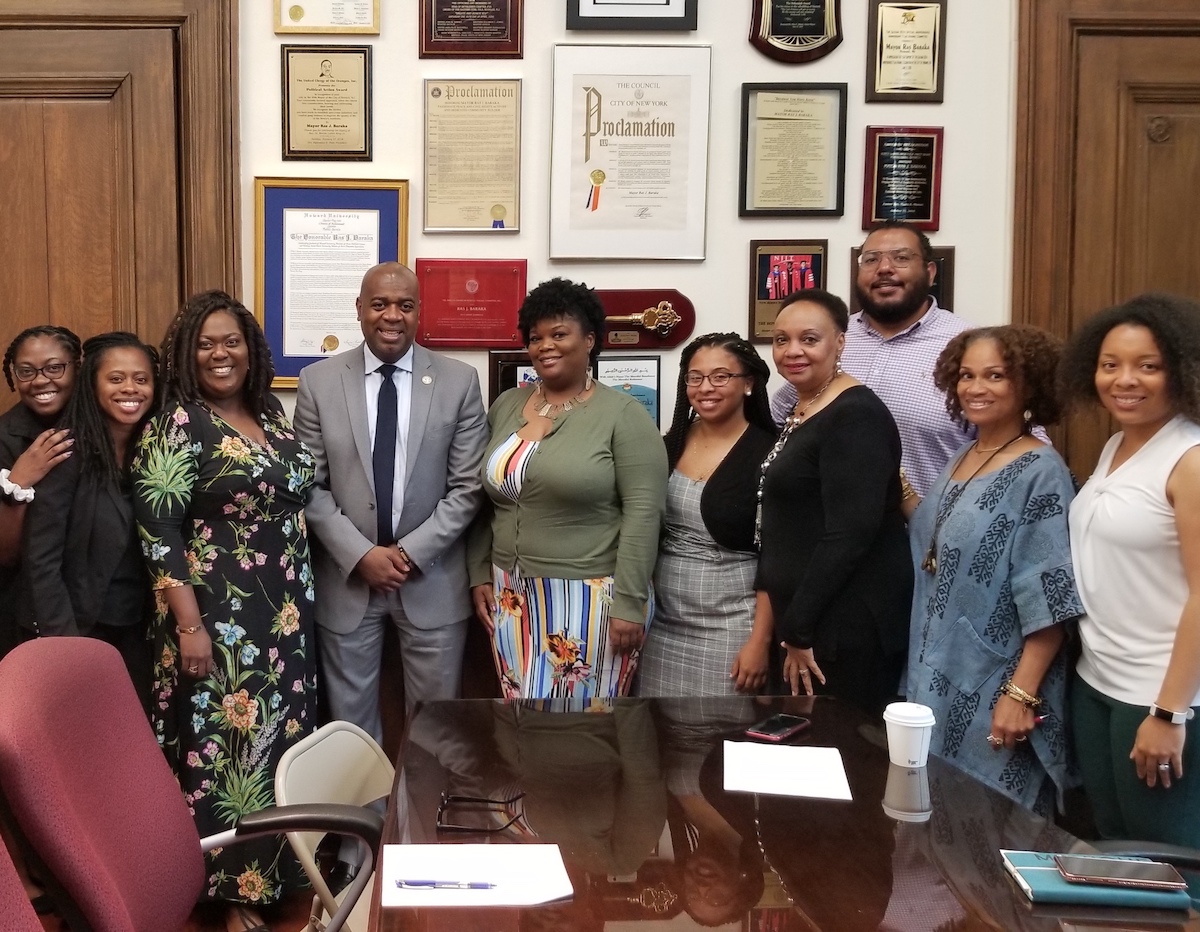 EJUSA Baton Rough team with Newark Mayor Mayor Ras Baraka