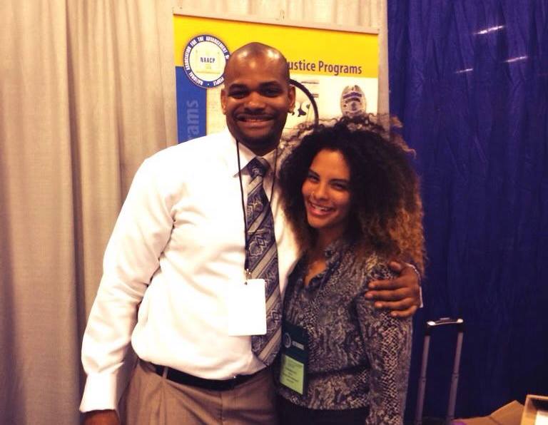 Cherrell with Carlton Mayers, program specialist at NAACP's Criminal Justice department, at the Convention in Las Vegas.