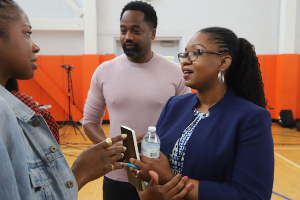 Photo of Jamila Hodge at the Newark Safety Report Launch.