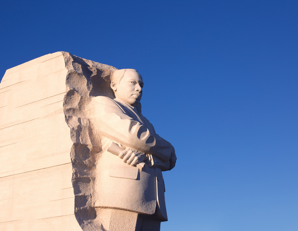 Statue at the Martin Luther King memorial in Washington DC, USA in October 2013. Photo by Jannis Werner