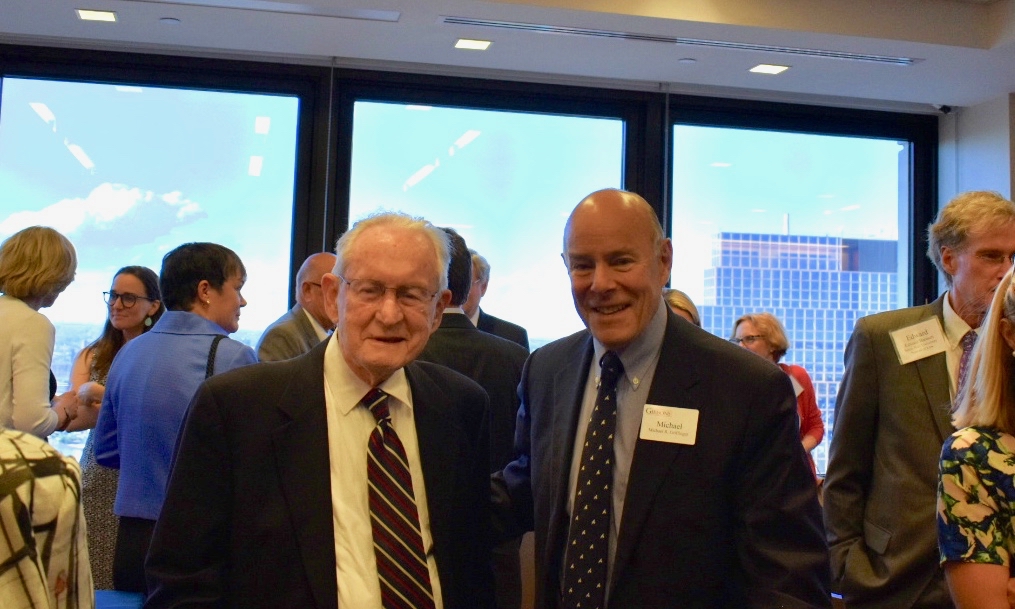 Judge Gibbons (left) with Michael Griffinger, Director of Business & Commercial Litigation at Gibbons P.C.