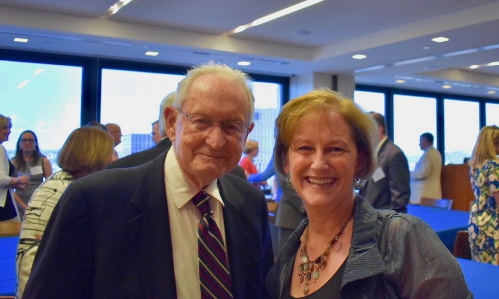 Judge Gibbons with former clerk Virginia Hardwick