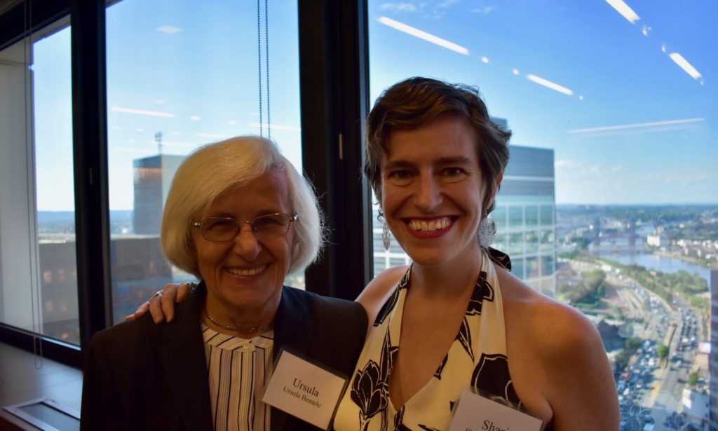 EJUSA Board member Ursula Bentele (left) and Executive Director Shari Silberstein
