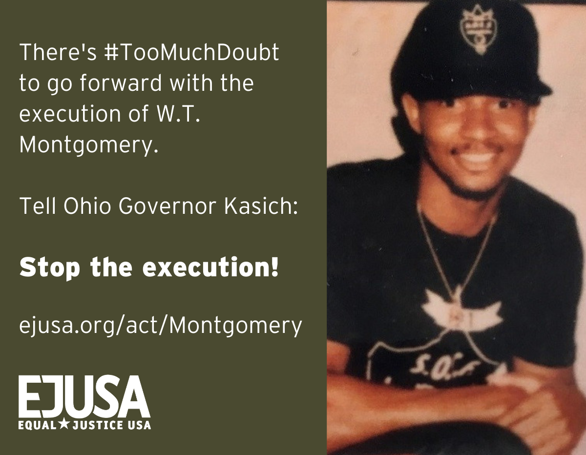 There's #TooMuchDoubt. Stop WT Montgomery's execution!