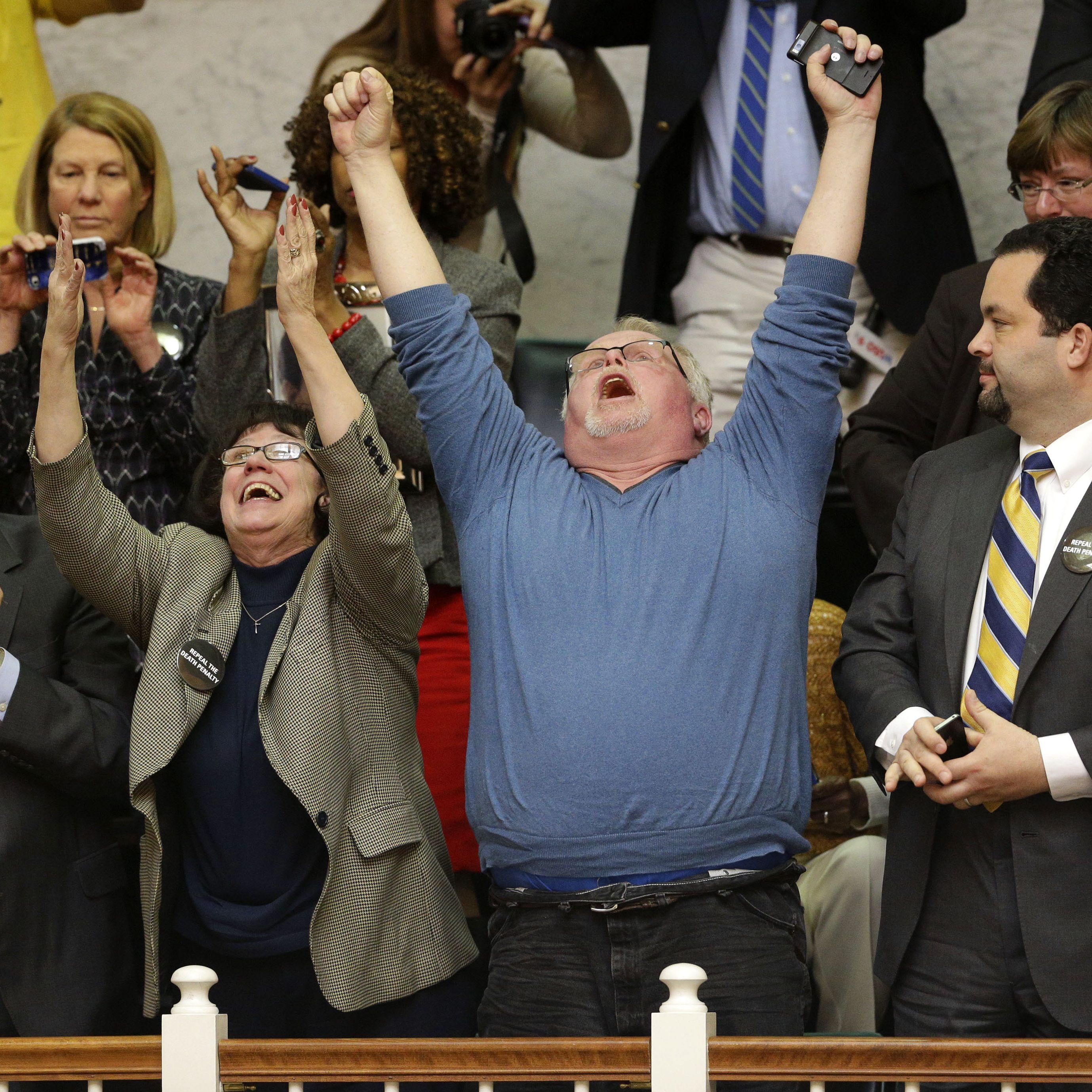 Image: Sylvester Schieber, Vicki Schieber, Kirk Bloodsworth, Ben Jealous
